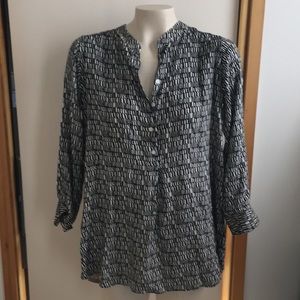 Black and cream tunic top